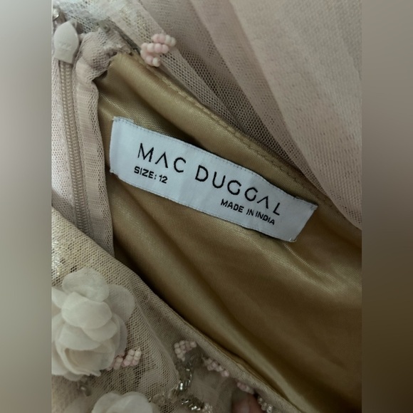 MAC DUGGAL 9165 NWOT Floral Embellished One Shoulder A Line Gown - Picture 7 of 8